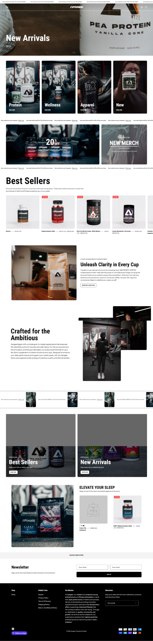 Get Apogee website full page screenshot